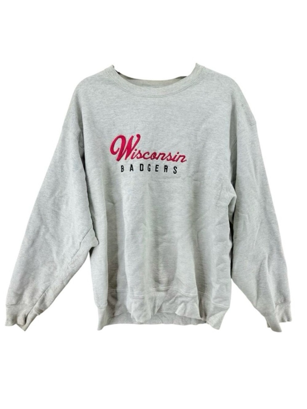 Vintage embroidered Wisconsin Badgers from fruit of the loom Sweatshirt sz Large